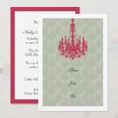 Brautparty Luncheon-Vorlage Einladung (Vorne/Hinten)