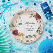Brautparty Luncheon Wasserfarbene Flora und Fauna Pappteller (Party)