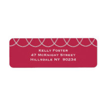 Brautparty Magenta und Perlen