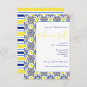 Brautparty Majolica Einladung (Vorne/Hinten)