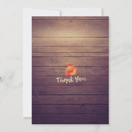 Brautparty Maple Blätter Pumpkins Sonnenblumenholz Einladung (Rückseite)