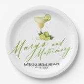 Brautparty Margs & Matrimony Pappteller (Vorderseite)