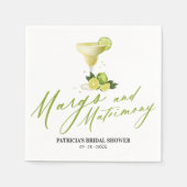 Brautparty Margs & Matrimony Serviette (Vorderseite)