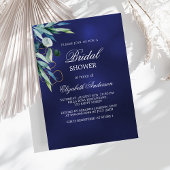 Brautparty Marine blaue grüne Luxus Einladung