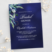 Brautparty Marineblau Grün elegant Einladung