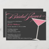 Brautparty Martini Einladung (Vorne/Hinten)