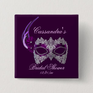 "Brautparty" - Maskenmaske Button