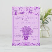 Brautparty | Mason Jar Heart Einladung (Stehend Vorderseite)