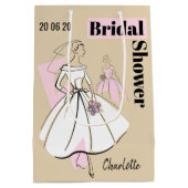 Brautparty-Medium für die neutrale Fraktion der Mo Mittlere Geschenktüte (Rückseite)