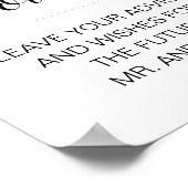 Brautparty-Meldung in einem Flaschenratgeber Poster (Ecke)