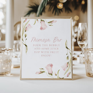 Brautparty Mimosa Bar Poster
