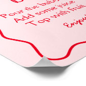 Brautparty Mimosa Bar Poster (Ecke)