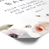 Brautparty Mimosa Bar Sign Poster (Ecke)