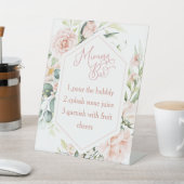 Brautparty mimosa Bar Sockelschild (In SItu)