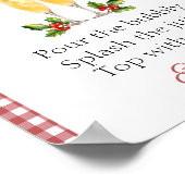 Brautparty Mimosa Bar Weihnachtsmarkt Poster (Ecke)