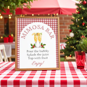 Brautparty Mimosa Bar Weihnachtsmarkt Poster