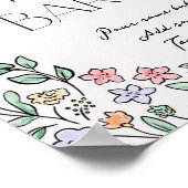 Brautparty Mimosa Sign Poster (Ecke)