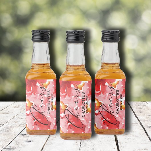 Brautparty Mini Alkoholflaschenetikett