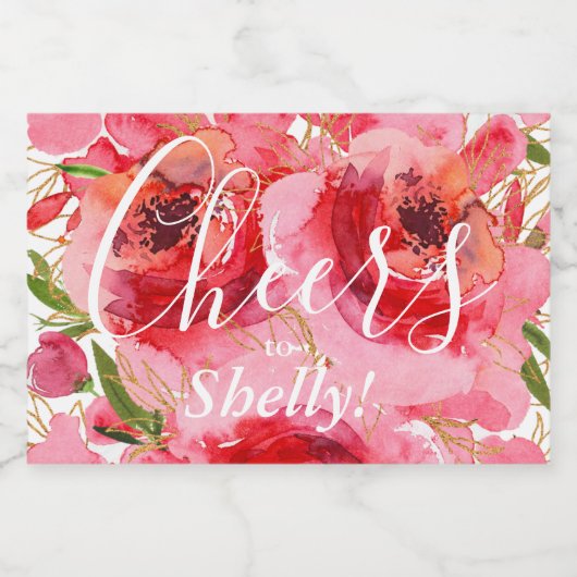 Brautparty Mini Cha Schaumweinetikett (Einzelnes Label)