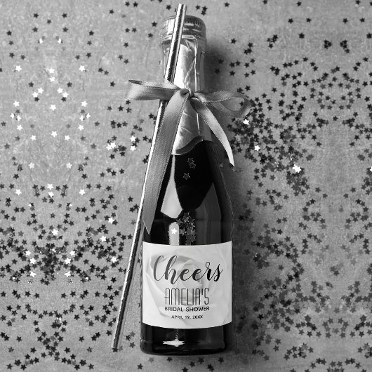 Brautparty Mini Schaumweinetikett