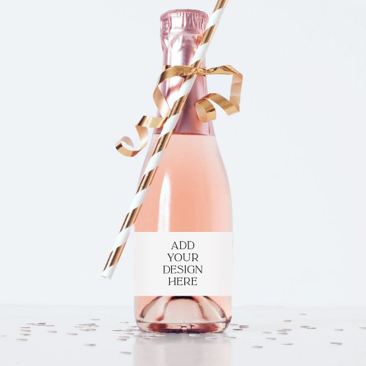 Brautparty Mini Sparkling Weinkarte | Baby Sho Schaumweinetikett