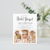 Brautparty Minimalistischer QR-Code Einfaches Foto (Stehend Vorderseite)