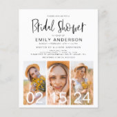 Brautparty Minimalistischer QR-Code Einfaches Foto (Vorderseite)