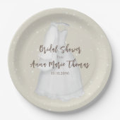 Brautparty Minimalistisches einfaches Hochzeitskle Pappteller (Vorderseite)