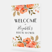 Brautparty mit Aquarellfarben Acrylschild (Winkel)