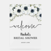 Brautparty mit Aquarellfarben Acrylschild (Vorderseite)