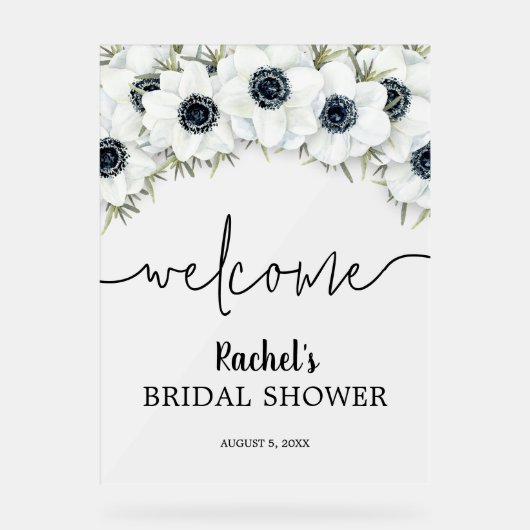 Brautparty mit Aquarellfarben Acrylschild (Vorderseite)