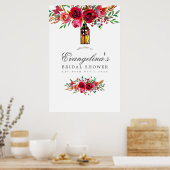 Brautparty mit Aquarellfarben Poster (Küche)