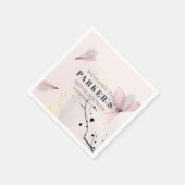 Brautparty mit Aquarellfarben Serviette (Ecke)