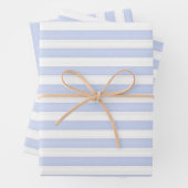 Brautparty mit blauen und weißen Streifen Geschenkpapier Set (Beispiel)