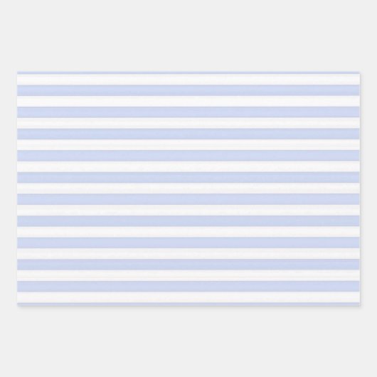 Brautparty mit blauen und weißen Streifen Geschenkpapier Set (Vorderseite)