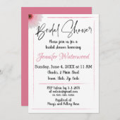 BRAUTPARTY MIT BLUME EINLADUNG (Vorne/Hinten)