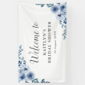 Brautparty mit Blumen Banner (Vertikal)