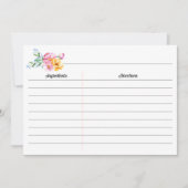 Brautparty mit Blumenbeete Wasserfarbe Große Rezep (Vorderseite)