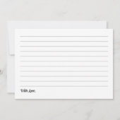 Brautparty mit Blumenbeete Wasserfarbe Große Rezep (Rückseite)