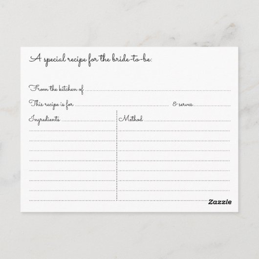 Brautparty mit Blumenmuster Postkarte (Rückseite)