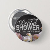 Brautparty mit Blumenmuster und Halbpension Button (Vorne & Hinten)