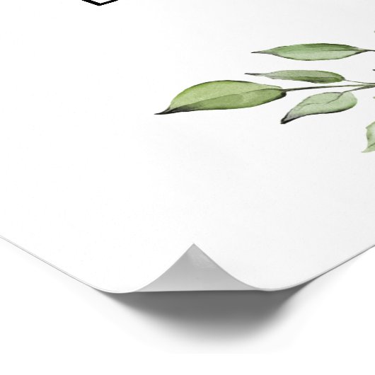 Brautparty mit Blumenrot Poster (Ecke)