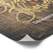 Brautparty mit Blumenzellenleuchten willkommen Poster (Ecke)