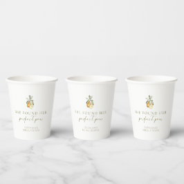 Brautparty mit Blütenpeeling Pappbecher