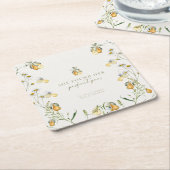 Brautparty mit Blütenpeeling Rechteckiger Pappuntersetzer (angewinkelt)