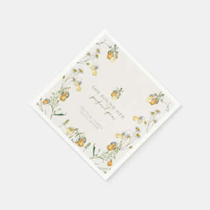 Brautparty mit Blütenpeeling Serviette