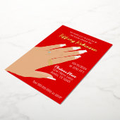 Brautparty mit dem Ring Real Folieneinladung (Gedreht)