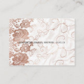 Brautparty mit Flora und Fauna Begleitkarte (Rückseite)