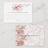 Brautparty mit Flora und Fauna Begleitkarte (Vorne/Hinten)