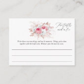 Brautparty mit Flora und Fauna Begleitkarte (Vorderseite)